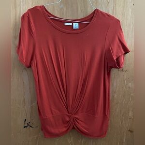 Max Studio rust Short Sleeve Tee